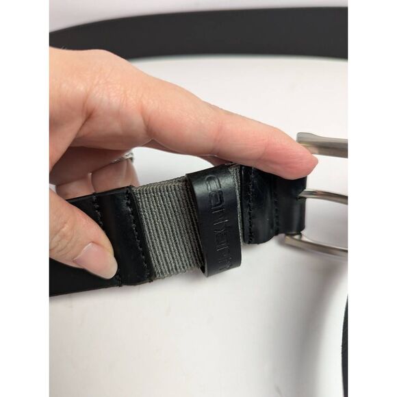 Carhartt Rugged Flex Bridle Black full grain leather belt mens 46 NWOT - Picture 5 of 7